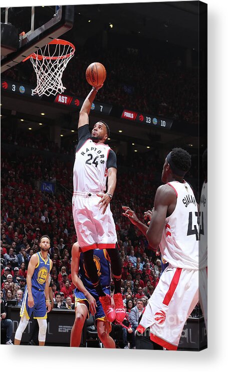 Playoffs Acrylic Print featuring the photograph Norman Powell by Nathaniel S. Butler