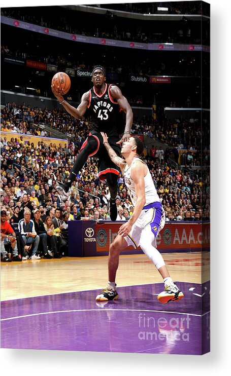 Pascal Siakam Acrylic Print featuring the photograph Pascal Siakam #1 by Andrew D. Bernstein