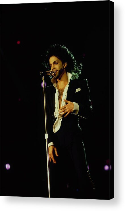 Prince Acrylic Print featuring the photograph Prince in Concert #2 by Dmi