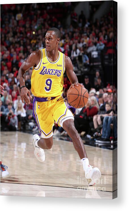 Nba Pro Basketball Acrylic Print featuring the photograph Rajon Rondo by Sam Forencich