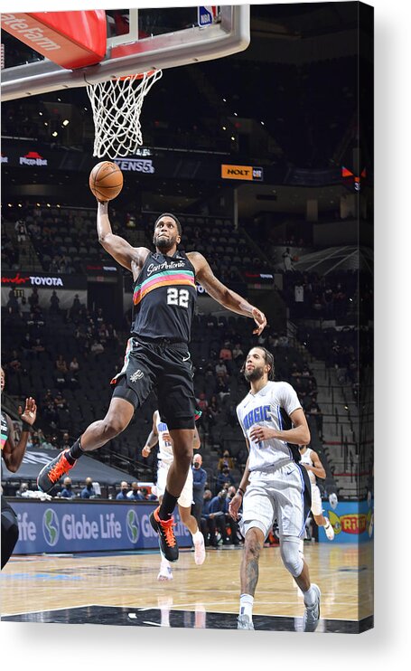 Nba Pro Basketball Acrylic Print featuring the photograph Rudy Gay by Logan Riely