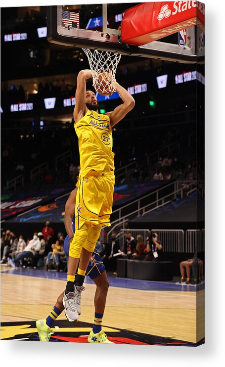 Rudy Gobert Acrylic Print featuring the photograph Rudy Gobert #1 by Joe Murphy