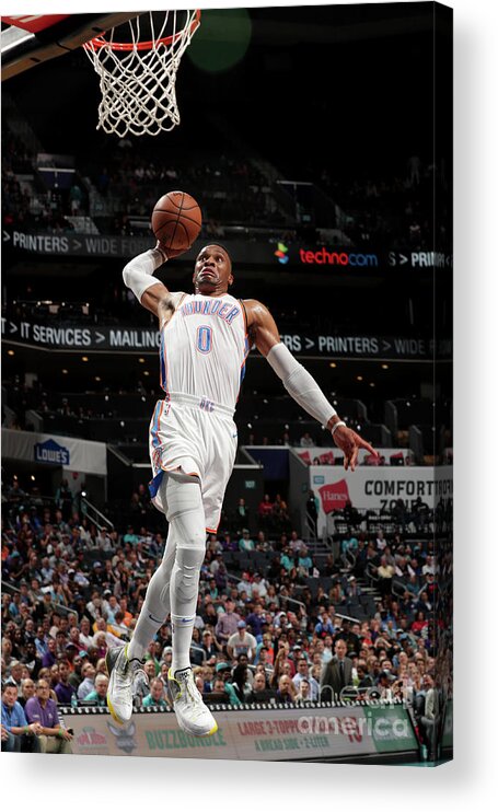 Nba Pro Basketball Acrylic Print featuring the photograph Russell Westbrook by Kent Smith