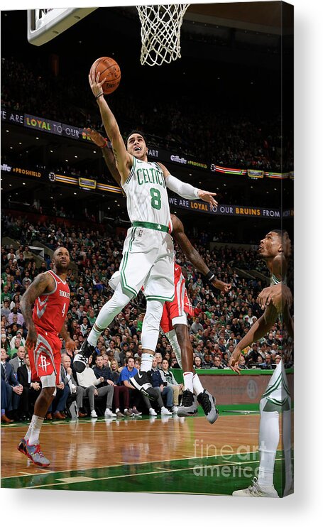 Nba Pro Basketball Acrylic Print featuring the photograph Shane Larkin by Brian Babineau