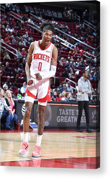 Jalen Green Acrylic Print featuring the photograph Utah Jazz v Houston Rockets #1 by Logan Riely