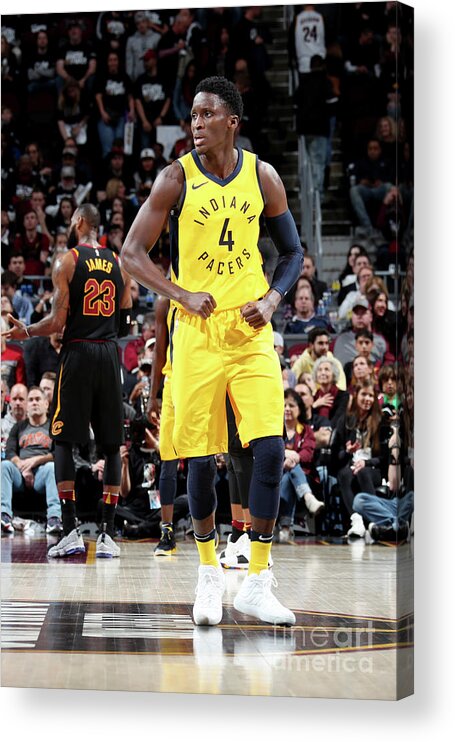 Playoffs Acrylic Print featuring the photograph Victor Oladipo by Nathaniel S. Butler
