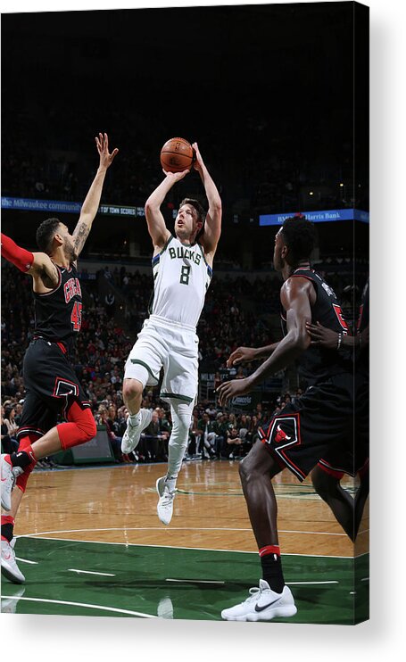 Nba Pro Basketball Acrylic Print featuring the photograph Matthew Dellavedova by Gary Dineen