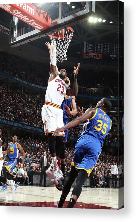 Playoffs Acrylic Print featuring the photograph Lebron James by Nathaniel S. Butler