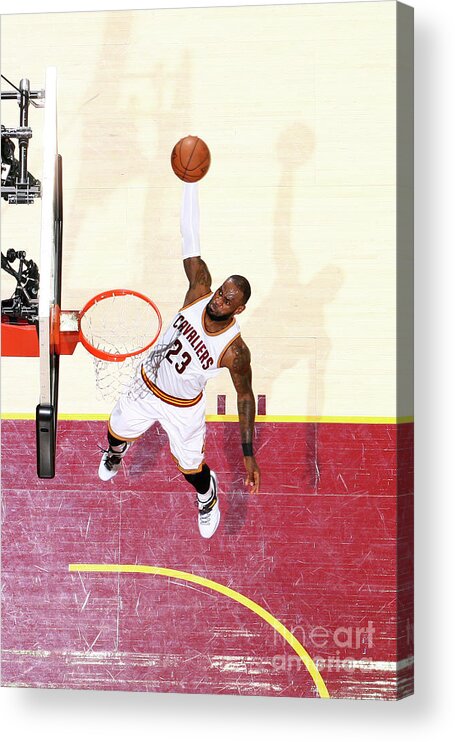 Lebron James Acrylic Print featuring the photograph Lebron James #109 by Nathaniel S. Butler