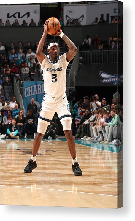 Sports Ball Acrylic Print featuring the photograph Memphis Grizzlies v Charlotte Hornets #11 by Kent Smith