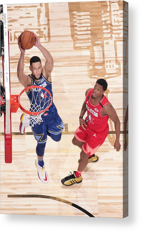 Nba Pro Basketball Acrylic Print featuring the photograph Ben Simmons by Nathaniel S. Butler