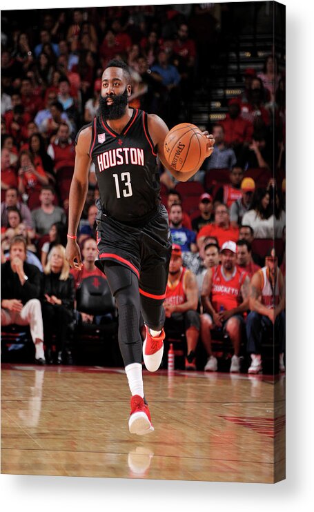 James Harden Acrylic Print featuring the photograph James Harden #12 by Bill Baptist