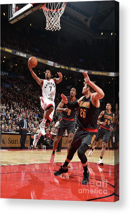 Nba Pro Basketball Acrylic Print featuring the photograph Kyle Lowry by Ron Turenne