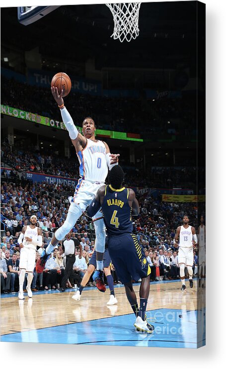 Russell Westbrook Acrylic Print featuring the photograph Russell Westbrook #12 by Layne Murdoch