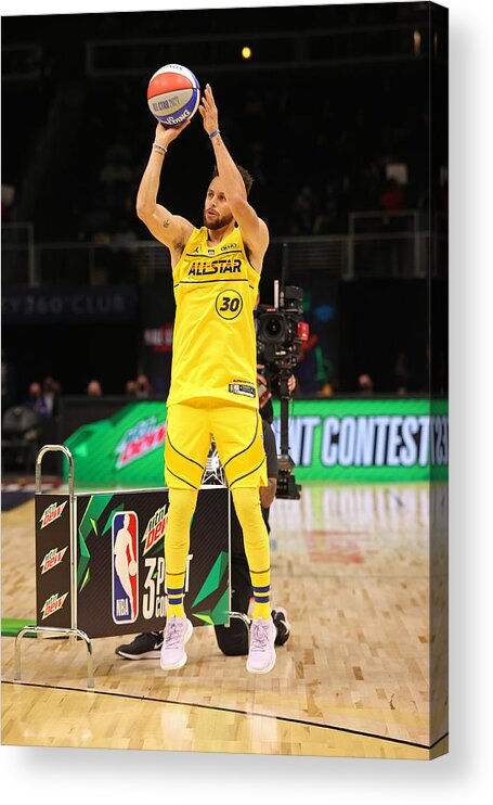 Stephen Curry Acrylic Print featuring the photograph Stephen Curry by Joe Murphy