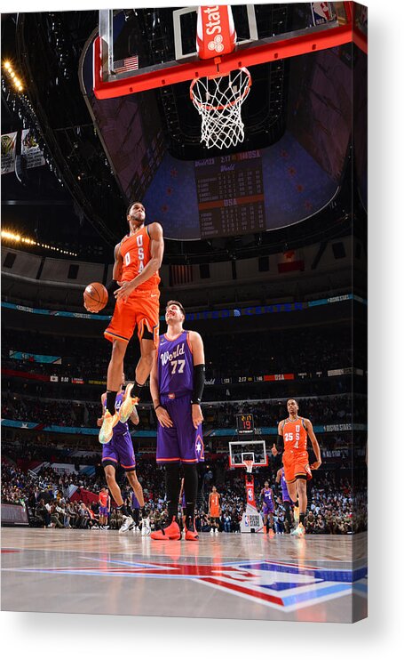 Miles Bridges Acrylic Print featuring the photograph 2020 NBA All-Star - Rising Stars Game #13 by Jesse D. Garrabrant