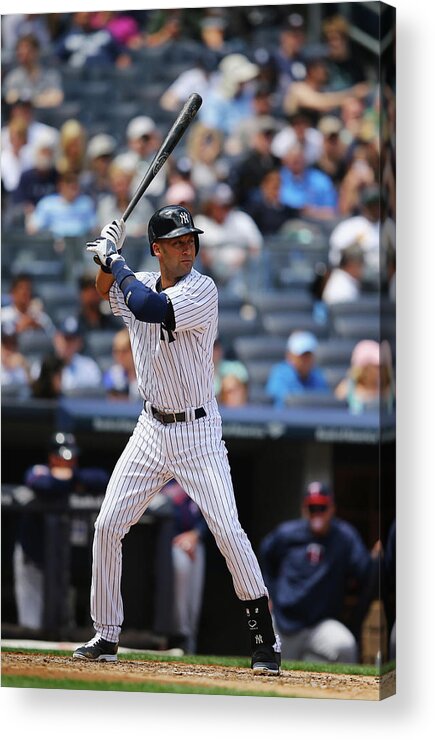 People Acrylic Print featuring the photograph Derek Jeter by Al Bello