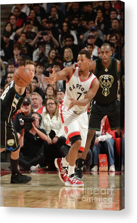 Kyle Lowry Acrylic Print featuring the photograph Kyle Lowry #13 by Ron Turenne
