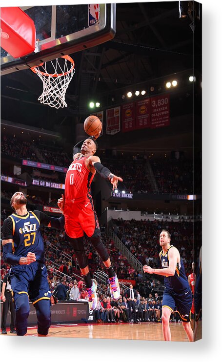Russell Westbrook Acrylic Print featuring the photograph Russell Westbrook by Bill Baptist