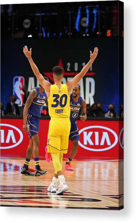 Stephen Curry Acrylic Print featuring the photograph Stephen Curry by Joe Murphy