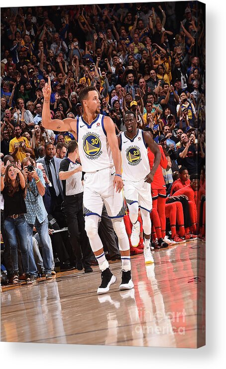Stephen Curry Acrylic Print featuring the photograph Stephen Curry by Noah Graham
