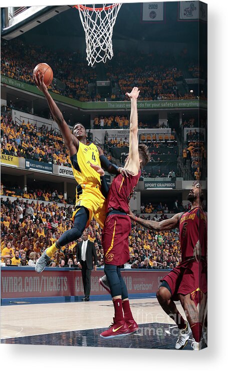 Playoffs Acrylic Print featuring the photograph Victor Oladipo by Ron Hoskins