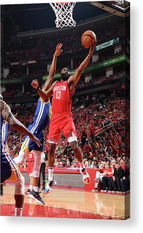 James Harden Acrylic Print featuring the photograph James Harden by Andrew D. Bernstein