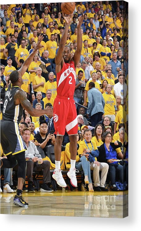 Playoffs Acrylic Print featuring the photograph Kawhi Leonard by Andrew D. Bernstein