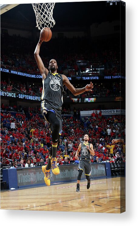 Smoothie King Center Acrylic Print featuring the photograph Kevin Durant by Layne Murdoch