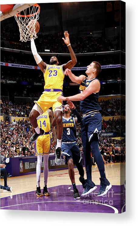 Lebron James Acrylic Print featuring the photograph Lebron James by Andrew D. Bernstein