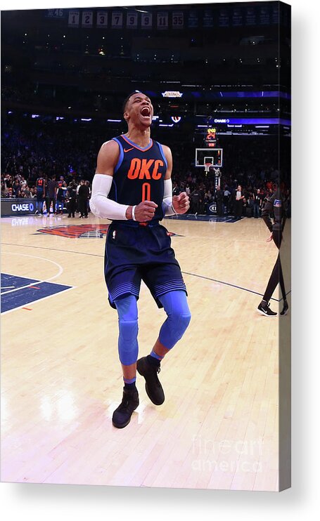 Nba Pro Basketball Acrylic Print featuring the photograph Russell Westbrook by Nathaniel S. Butler