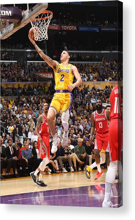 Lonzo Ball Acrylic Print featuring the photograph Lonzo Ball by Andrew D. Bernstein