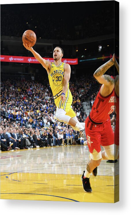 Stephen Curry Acrylic Print featuring the photograph Stephen Curry #16 by Andrew D. Bernstein