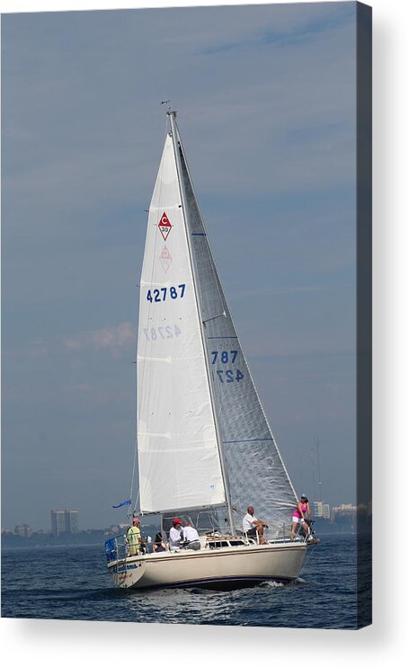  Acrylic Print featuring the photograph The race #16 by Jean Wolfrum