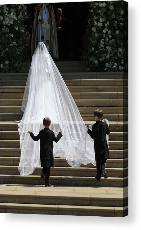 People Acrylic Print featuring the photograph Prince Harry Marries Ms. Meghan Markle - Windsor Castle #167 by WPA Pool