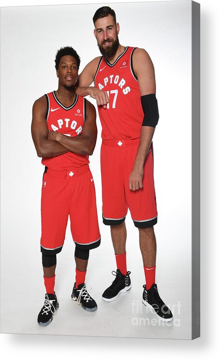 Media Day Acrylic Print featuring the photograph Kyle Lowry by Ron Turenne