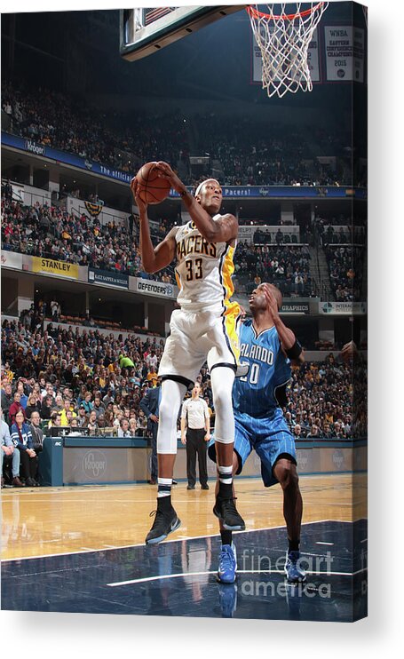 Myles Turner Acrylic Print featuring the photograph Myles Turner #17 by Ron Hoskins