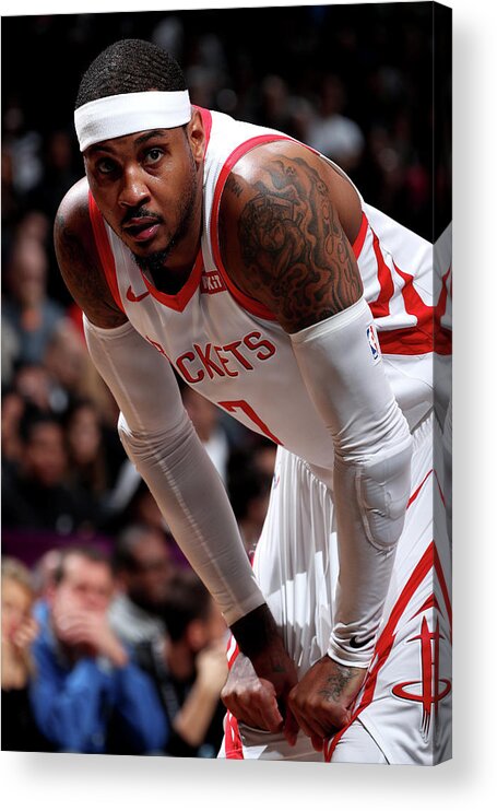 Carmelo Anthony Acrylic Print featuring the photograph Carmelo Anthony by Nathaniel S. Butler