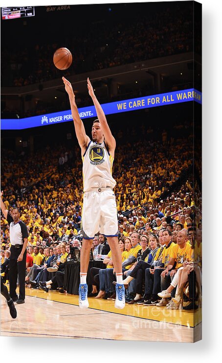 Playoffs Acrylic Print featuring the photograph Klay Thompson by Noah Graham