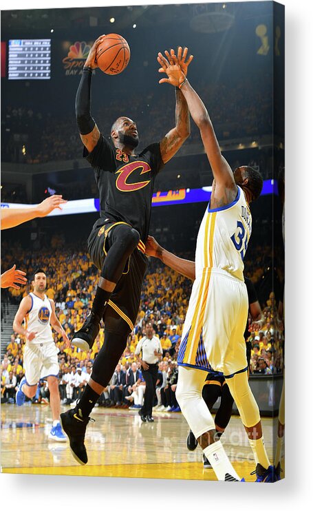 Playoffs Acrylic Print featuring the photograph Lebron James by Jesse D. Garrabrant