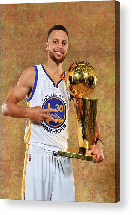 Stephen Curry Acrylic Print featuring the photograph Stephen Curry #18 by Jesse D. Garrabrant