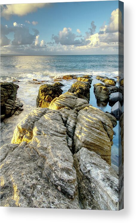 National Park Acrylic Print featuring the photograph 1803sunset1 by Nicolas Lombard