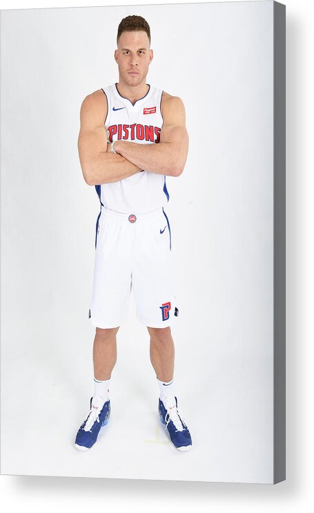 Blake Griffin Acrylic Print featuring the photograph Blake Griffin #19 by Chris Schwegler