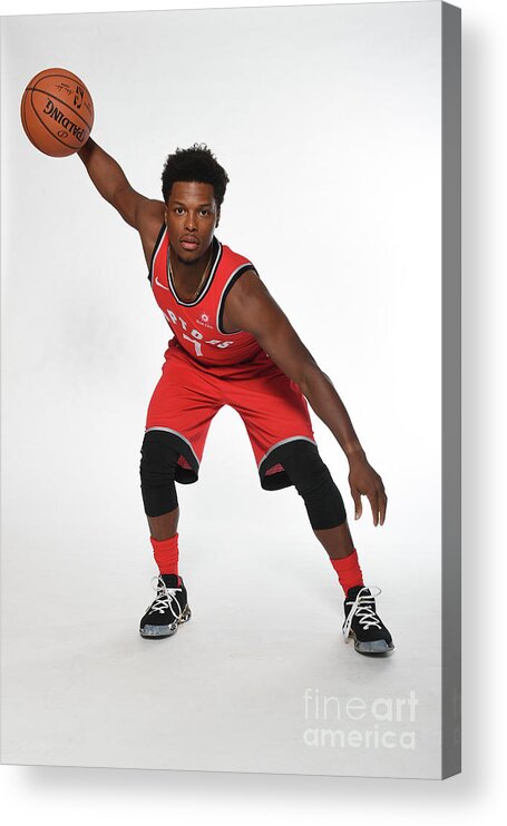 Media Day Acrylic Print featuring the photograph Kyle Lowry by Ron Turenne