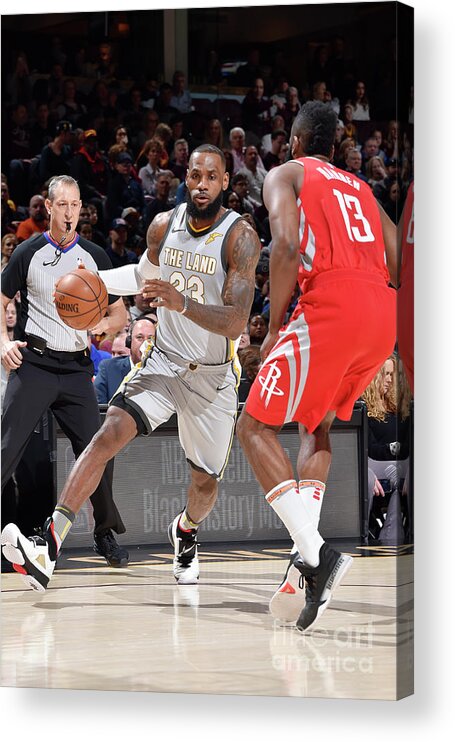 Lebron James Acrylic Print featuring the photograph Lebron James #19 by David Liam Kyle