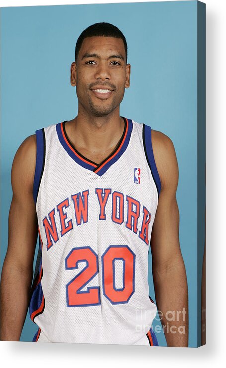 People Acrylic Print featuring the photograph Allan Houston #2 by Nathaniel S. Butler