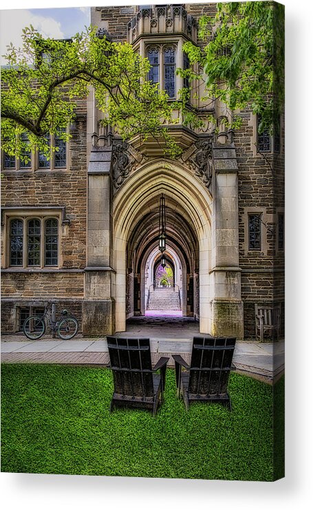 Princeton University Acrylic Print featuring the photograph Campbell Hall Princeton University #2 by Susan Candelario
