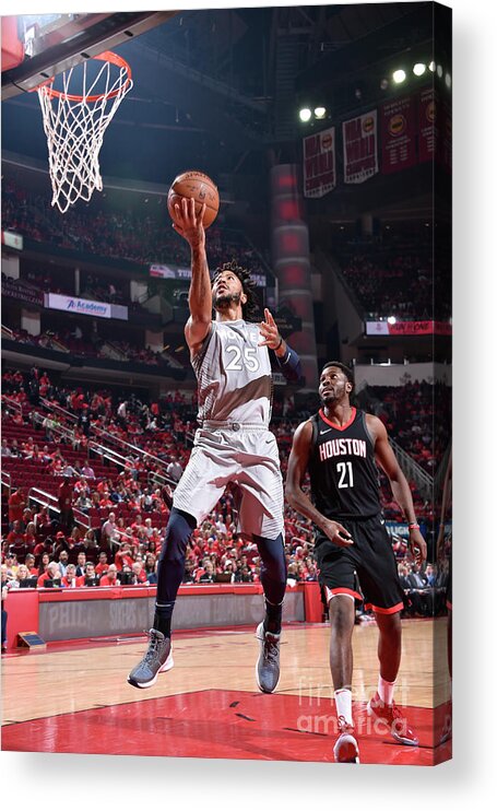 Playoffs Acrylic Print featuring the photograph Derrick Rose by Bill Baptist