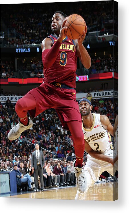 Smoothie King Center Acrylic Print featuring the photograph Dwyane Wade by Layne Murdoch