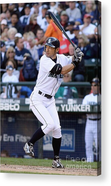 American League Baseball Acrylic Print featuring the photograph Ichiro Suzuki #2 by Otto Greule Jr